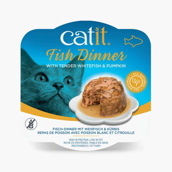 Catit Fish Dinner with Whitefish and Pumpkin Grain Free Wet Cat Food