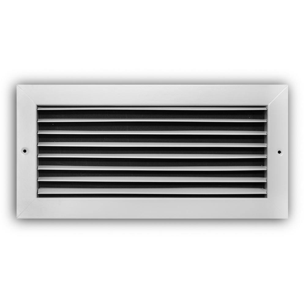 Everbilt 14 in. x 6 in. Steel Fixed Bar Return Air Grille in White E27014X06