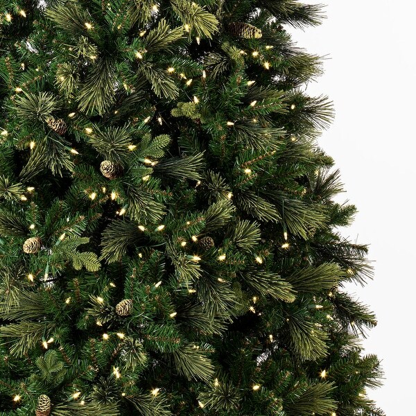 Vickerman 9' x 74 Emerald Mixed Fir Artificial Christmas Tree with Warm White LED Lights.