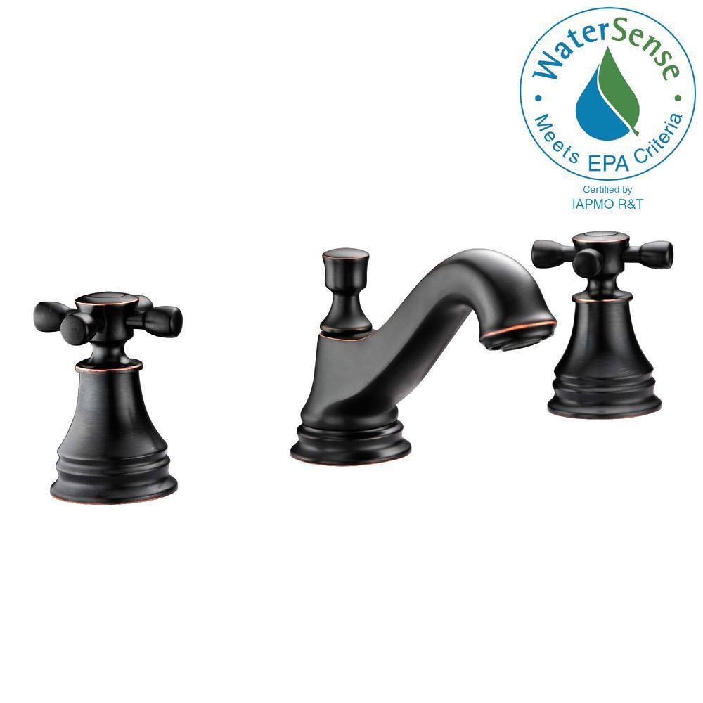 ANZZI Melody Series 8 in Widespread 2Handle MidArc Bathroom Faucet in Oil Rubbed Bronze