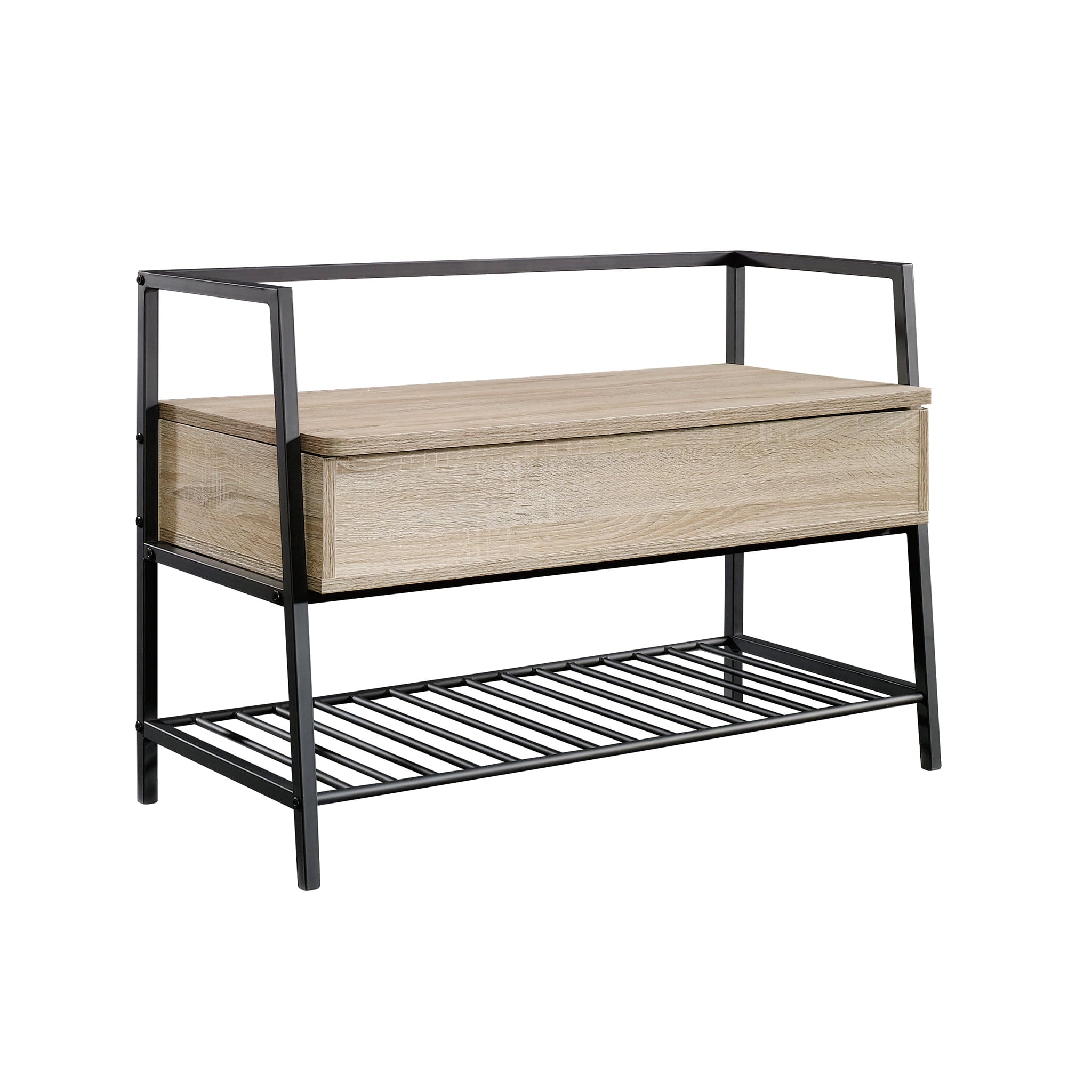 Curiod Storage Bench, Charter Oak Finish