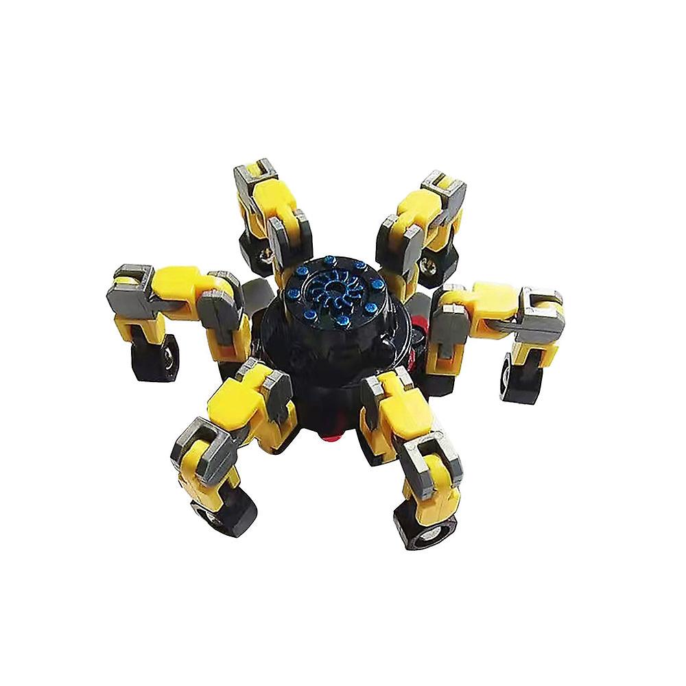 Transforming stress relief decompression fidget spinner toy