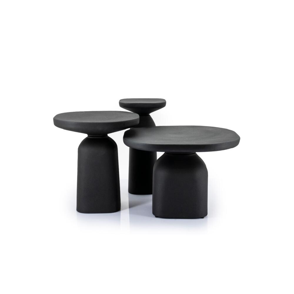 By Boo Squand Black Aluminum Side Table