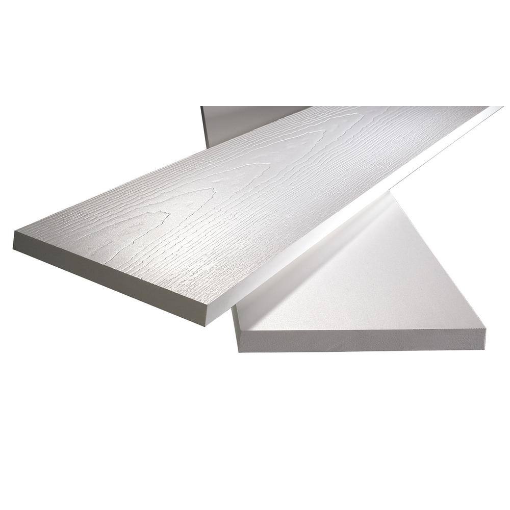Veranda 34 in. x 7-14 in. x 8 ft. White PVC Reversible Trim (3-Pack) 827002205