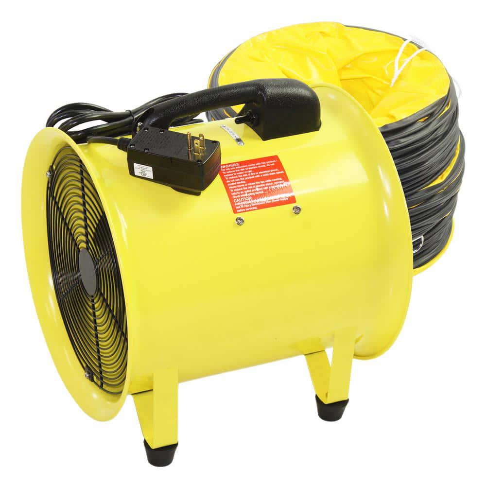 Maxx Air 8 in 2 Speed HighVelocity Portable Confined Space Ventilator with Hose