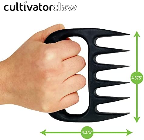 Bear Paws Cultivator Claw - Ergonomic Gardening Tools - Hand Held Garden Tool - Hand Rake - Strong Nylon Weeder - Manual Weeding, Aerating, Cultivating…