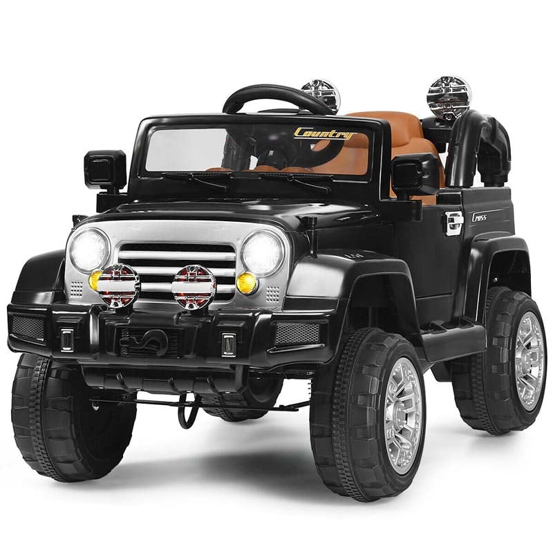 Kids Ride On Truck 12V Battery Powered Ride-on Toy Car with LED Headlights, MP3, Music, Horn