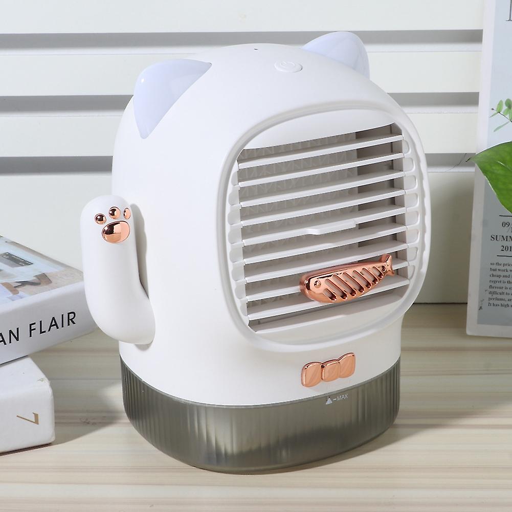 Cute Portable Desktop Cooling Fan Table Air Cooler Mini Air Conditioner Fan For Home Use(charging Uv Type )