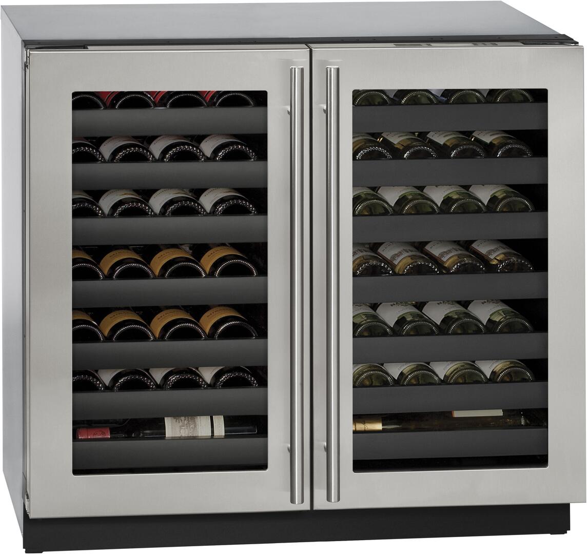 U-Line U3036WCWCS00B Modular 3000 Series 36 Inch Stainless Steel Wine Cooler