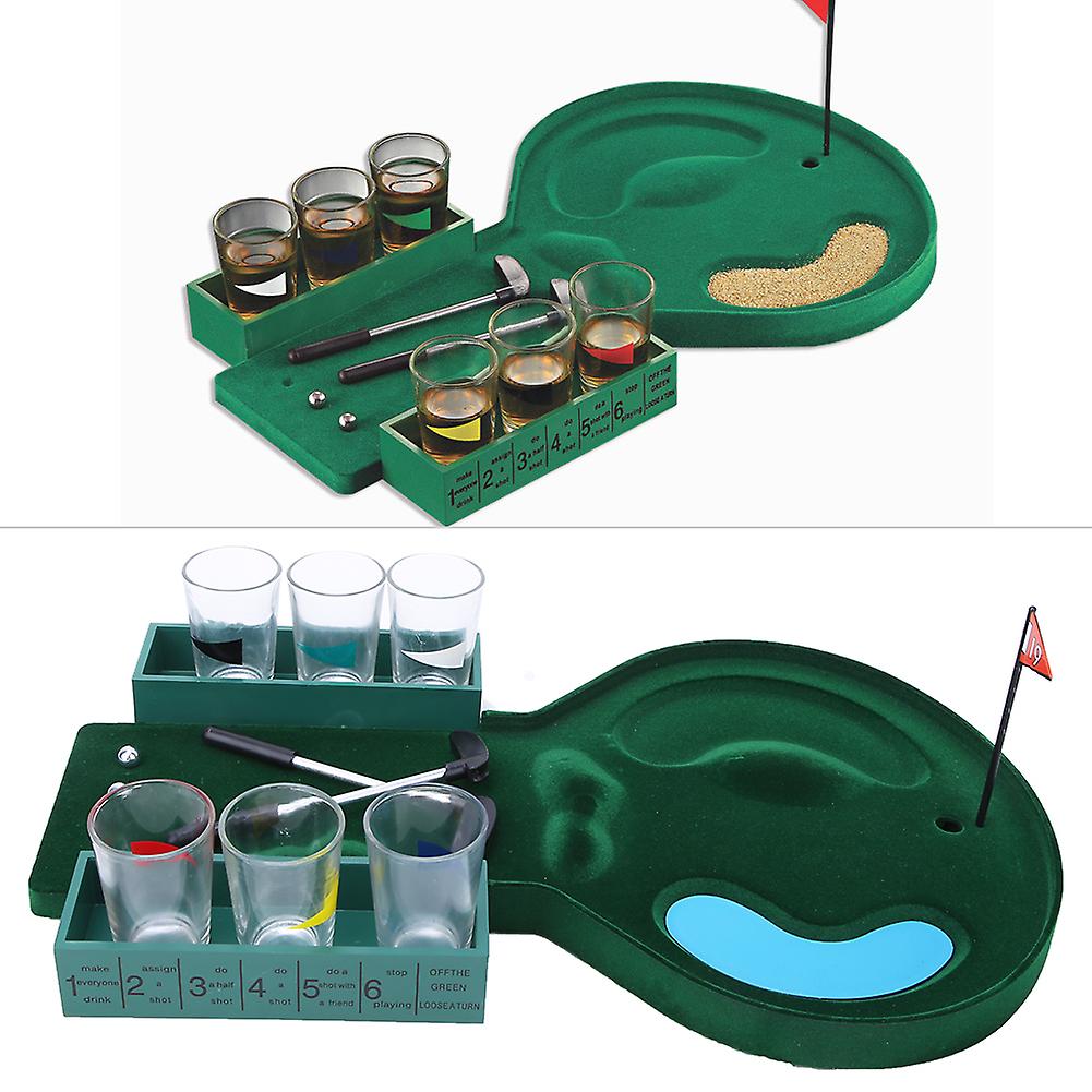 Mini Tabletop Golf Game Set Entertainment Desktop Golf Party Drinking Beer Game For Grown Man