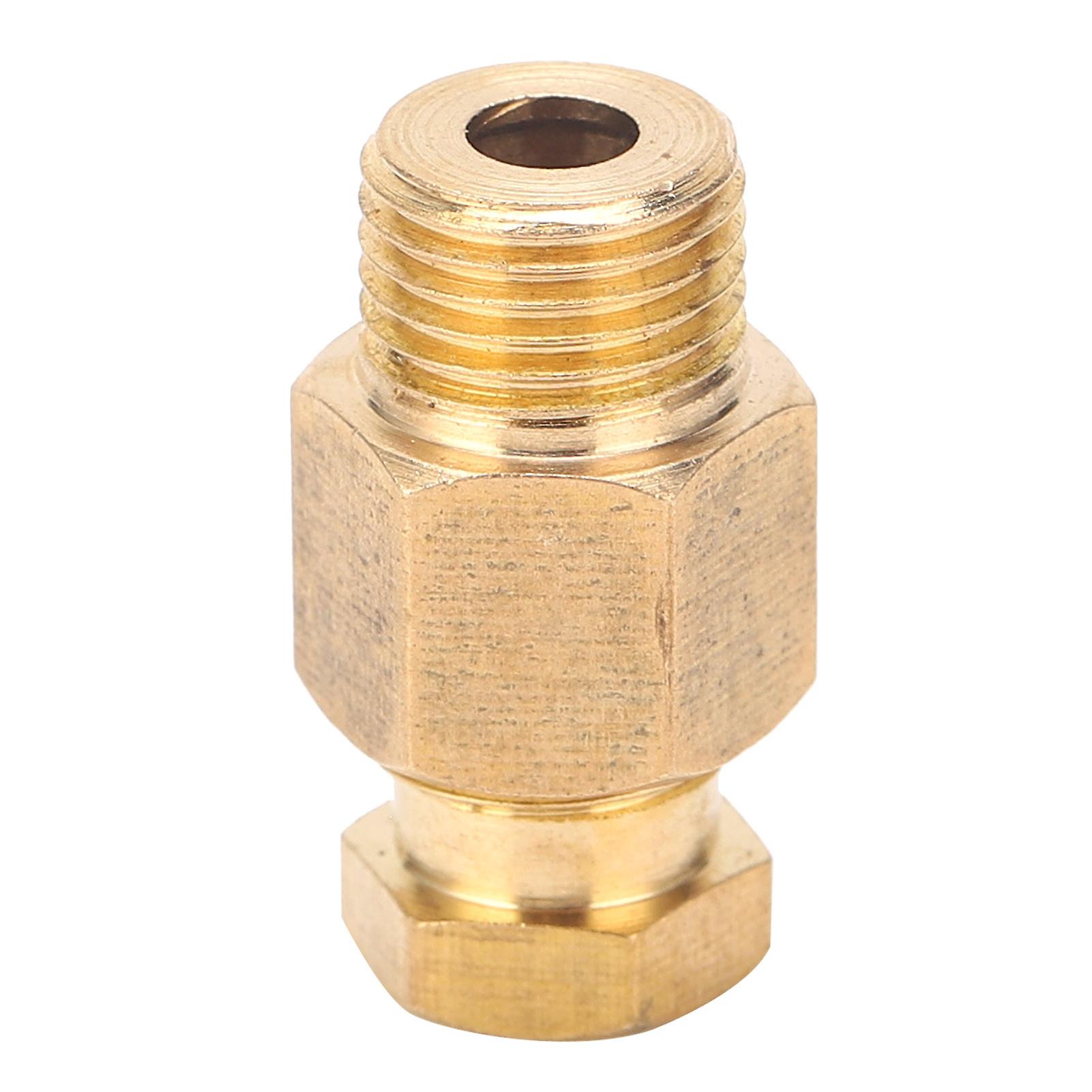 Oil Pipe Fitting Elbow Brass Straight Block Connector Adapter For Pipe Connectionpd610