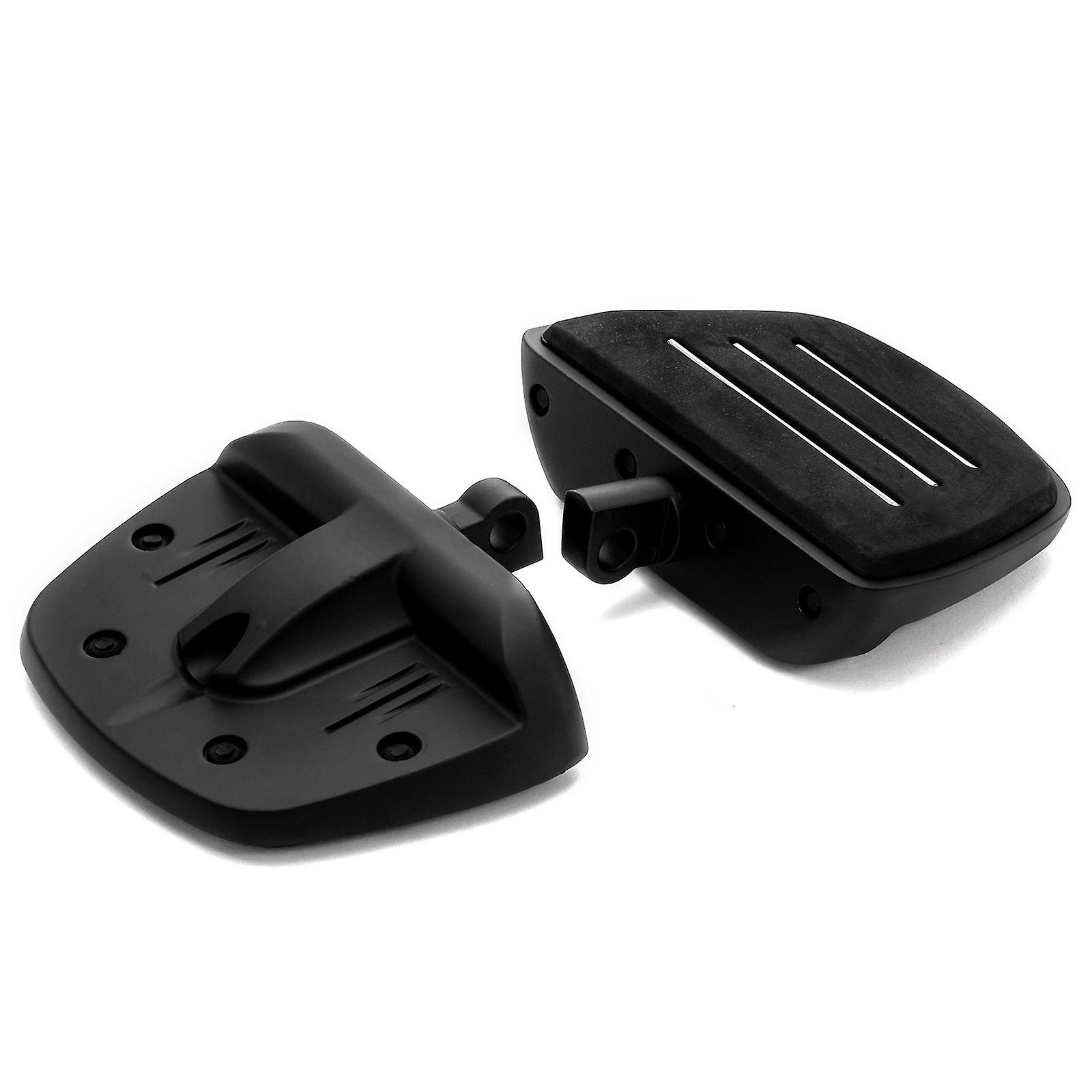 Black Mini Board Floorboards Footpegs Compatible with 2015-2019 Harley Davidson Road Glide FLTRX