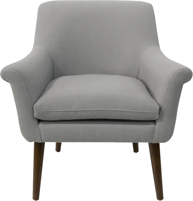 Charlotte Linen Gray Accent Chair - Skyline Furniture