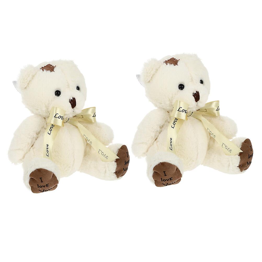 2pcs Stuffed Plush Bear Dolls Adorable Soft Stuffed Bear Soft Plush Toy Stuffed Animals Doll