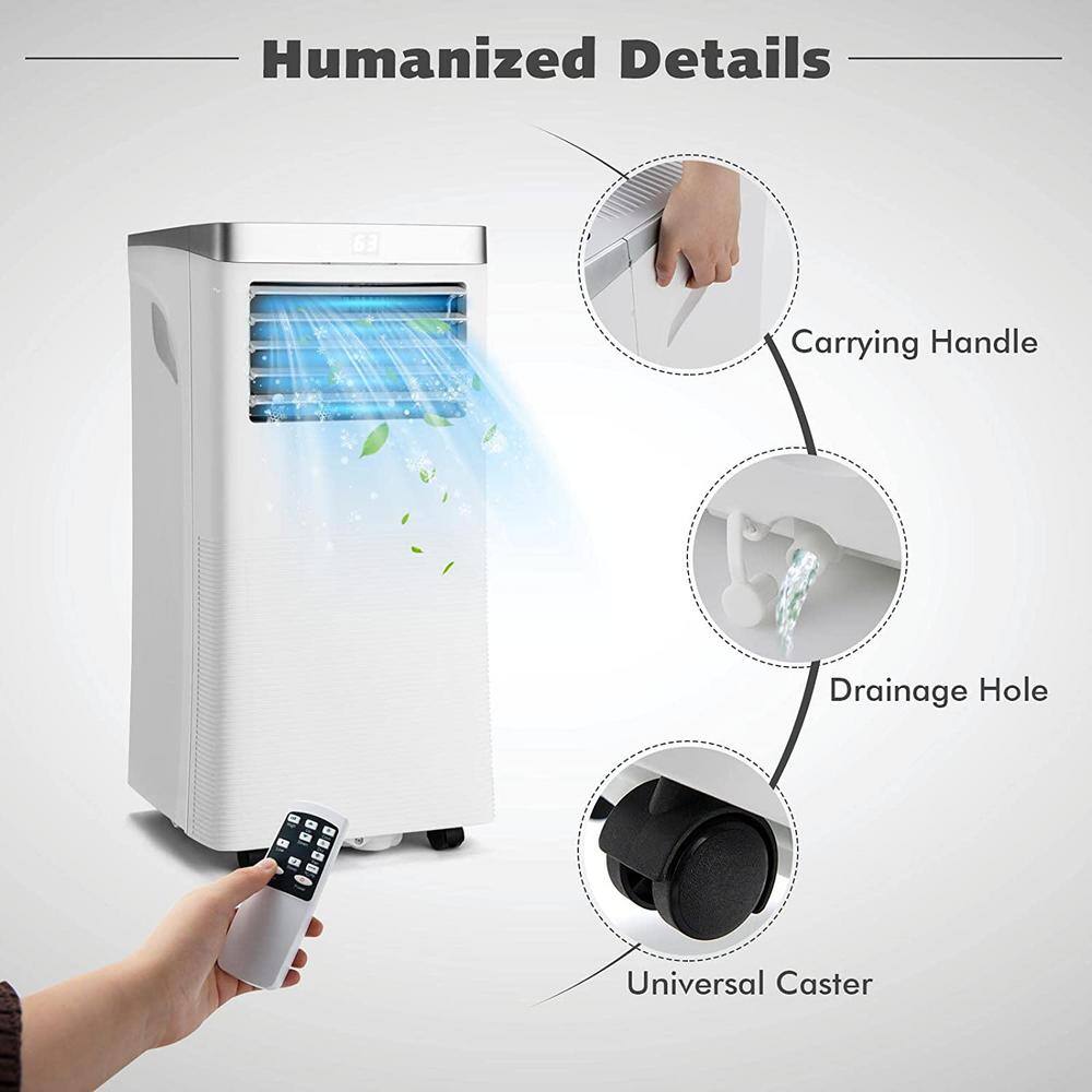 Gymax 8000 BTU Air Cooler wDehumidifier 3-in-1 Portable Air Conditioner Portable AC Unit for Home Office GYMHD0125