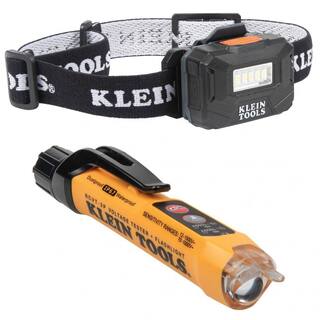 Klein Tools Rechargeable Headlamp and Non-Contact Voltage Tester Tool Set 2-Piece 80030