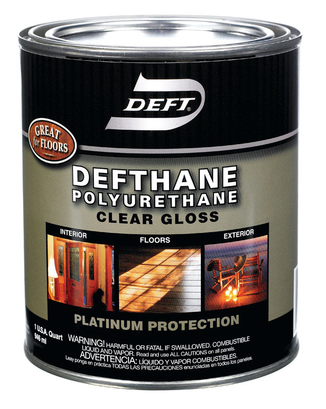 Deft Gloss Clear Oil-Based Polyurethane 1 qt