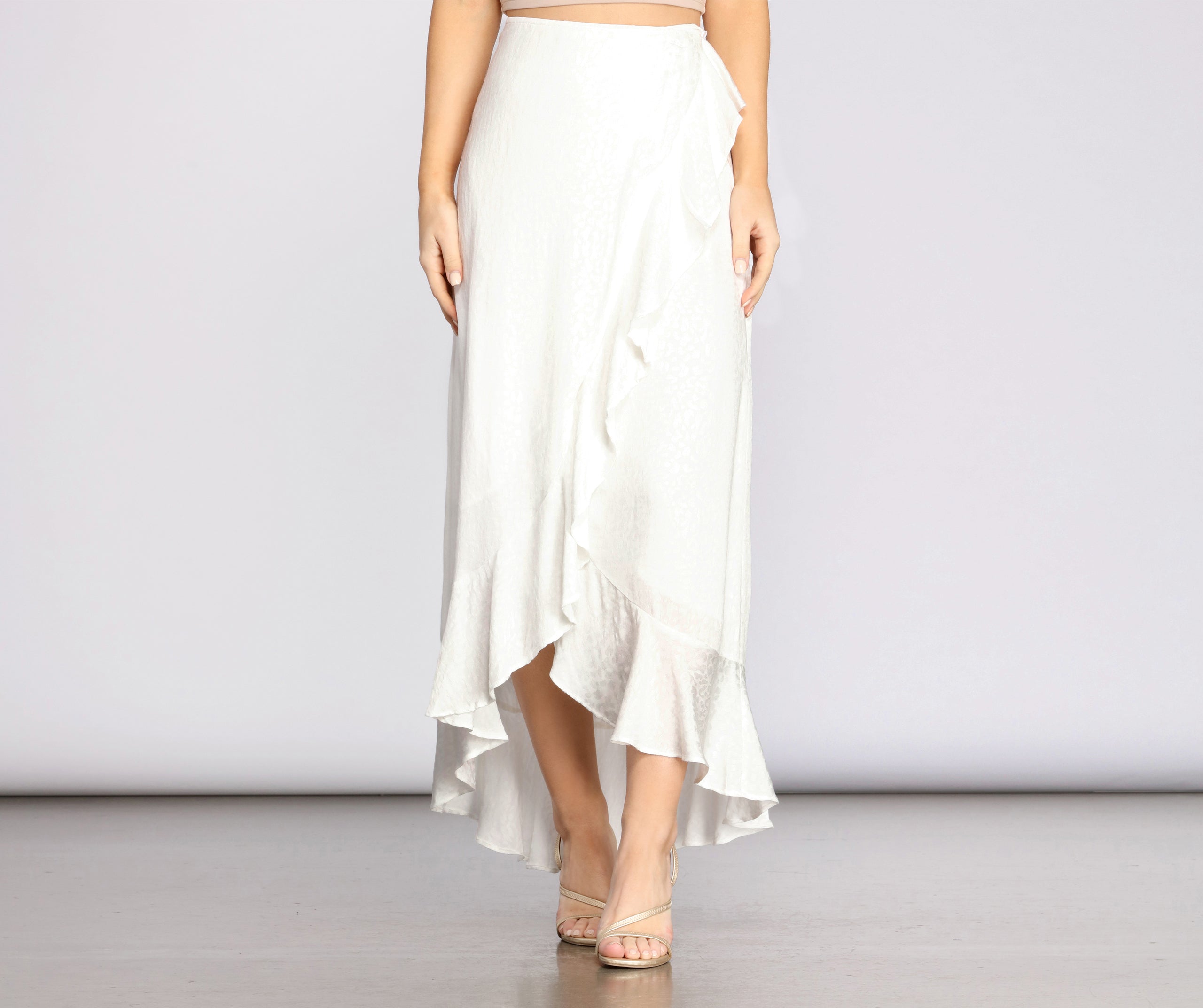 Wrap Me In Ruffles Maxi Skirt