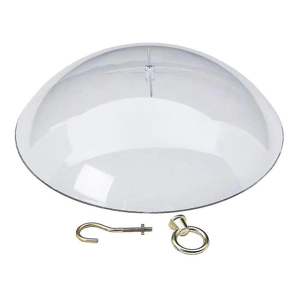 Protective Dome Cover For Hanging Bird Feeders Transparent