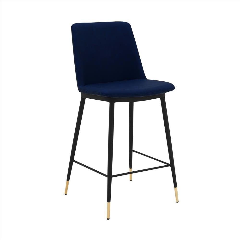 26 Inch Leatherette Seat Counter Height Barstool