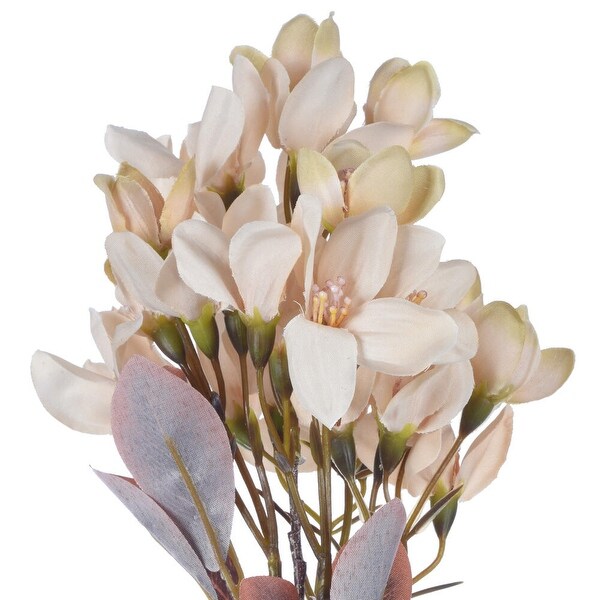 Vickerman 25.5 Cream Artificial Primrose Flower Spray，3 per bag.