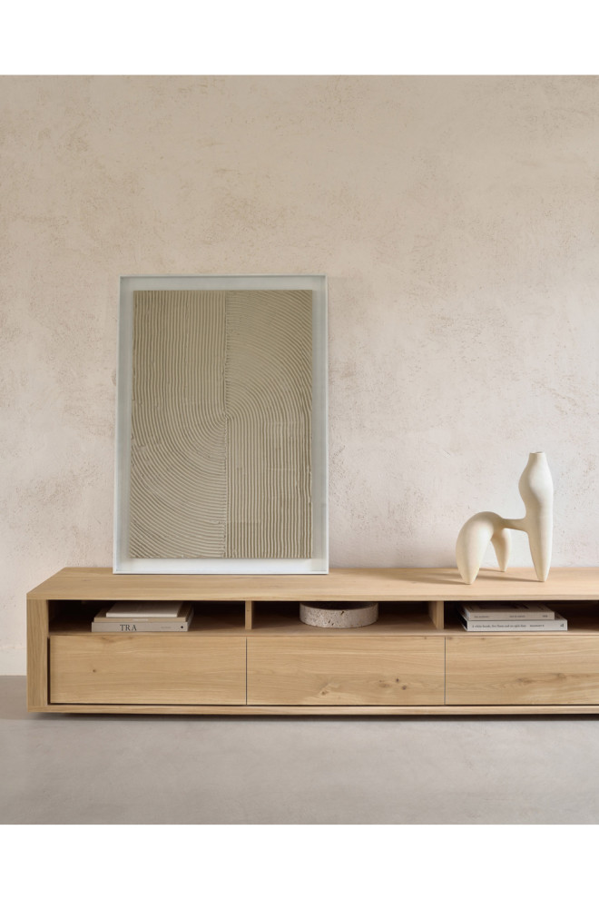 Solid Oak Japandi Media Unit  OROA Shadow   Contemporary   Media Cabinets   by Oroa   Distinctive Furniture  Houzz