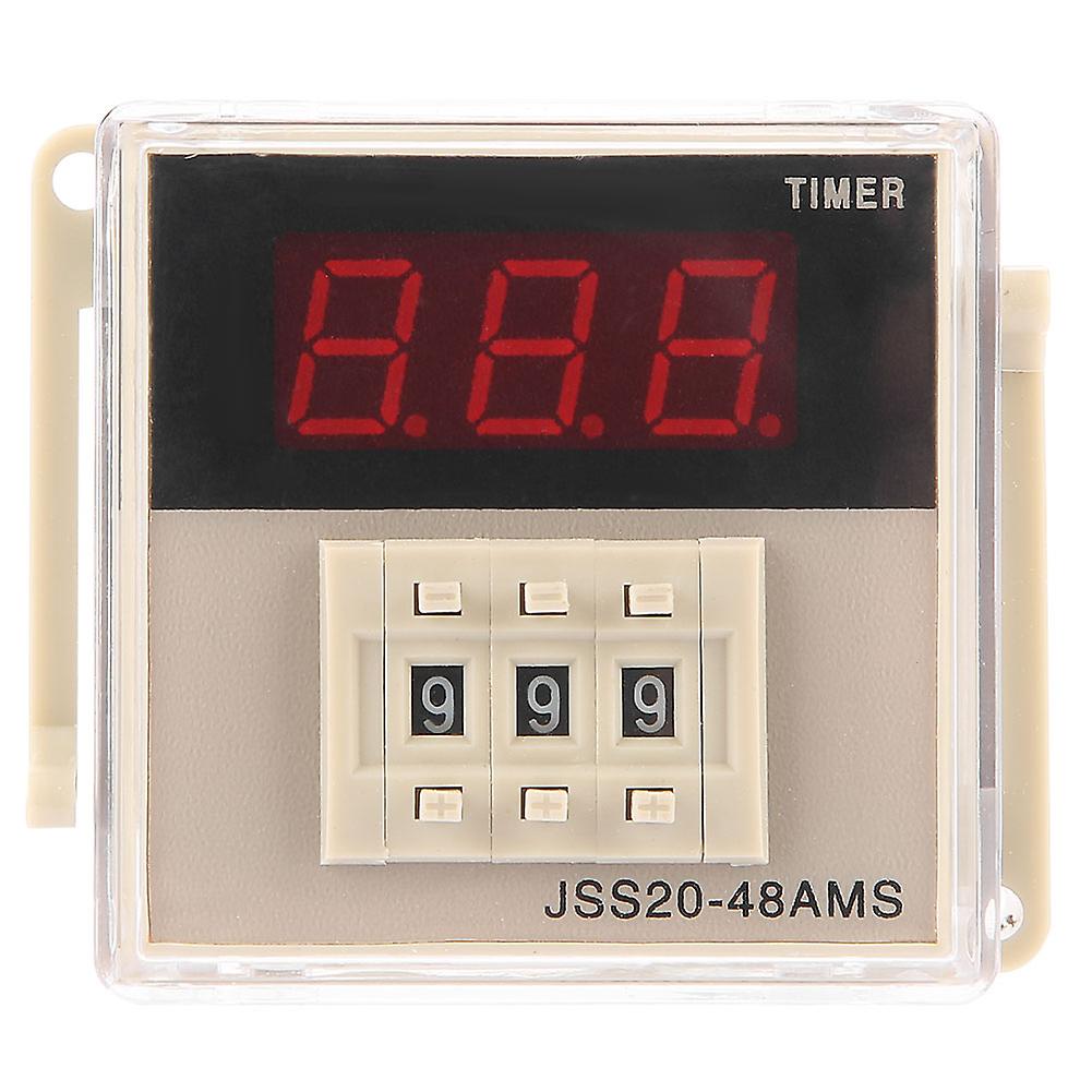 Jss20-48ams Power On Delay Timer Relay Digital Display 1-999s Ac 220v