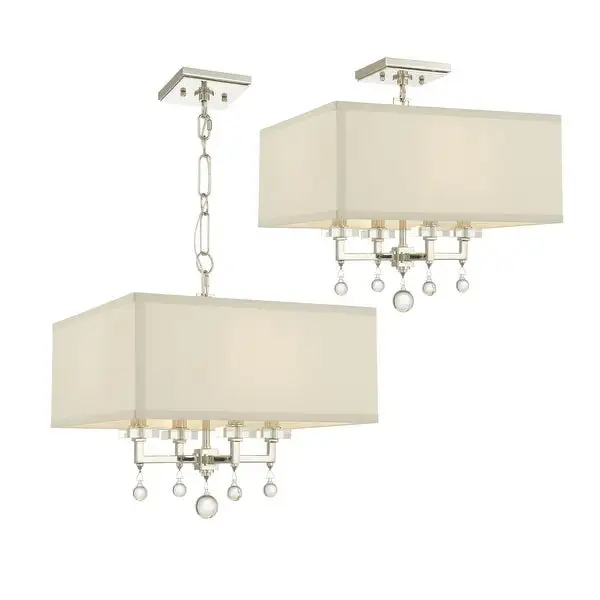 Paxton 4 Light Nickel Mini Chandelier - 16'' W x 16'' H Shopping - The Best Deals on Chandeliers