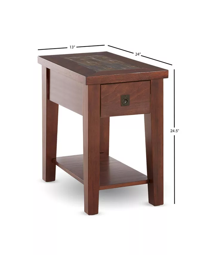 Steve Silver Davenport 13 Wide Wood Chairside End Table