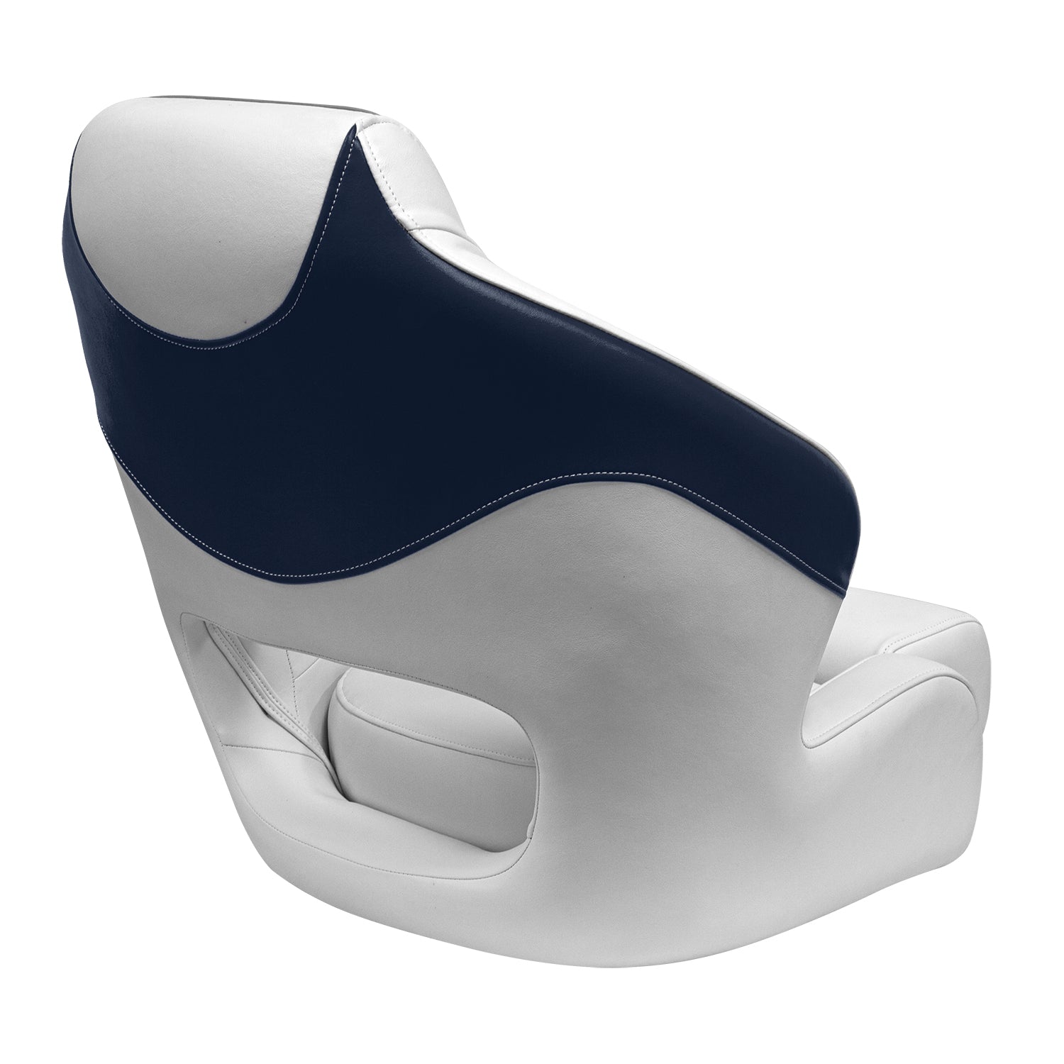 Wise 3338-1773 Baja XL Bucket Seat with Flip-Up Bolster， Brite White / Marble Grey / Midnight Navy