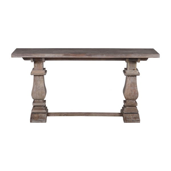 Charleston 63-inch Double Pedestal Mango Wood Console Table