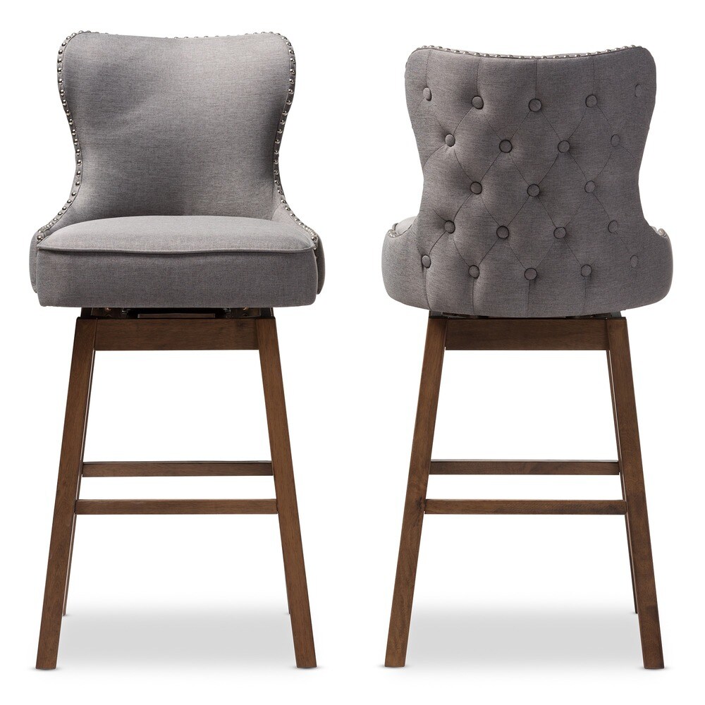 Gradisca Modern and Contemporary 2 Piece Swivel Bar Stool Set