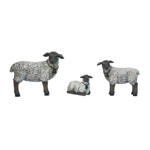 Transpac Resin 8 5 In Sheep Family Figs Set Of 3