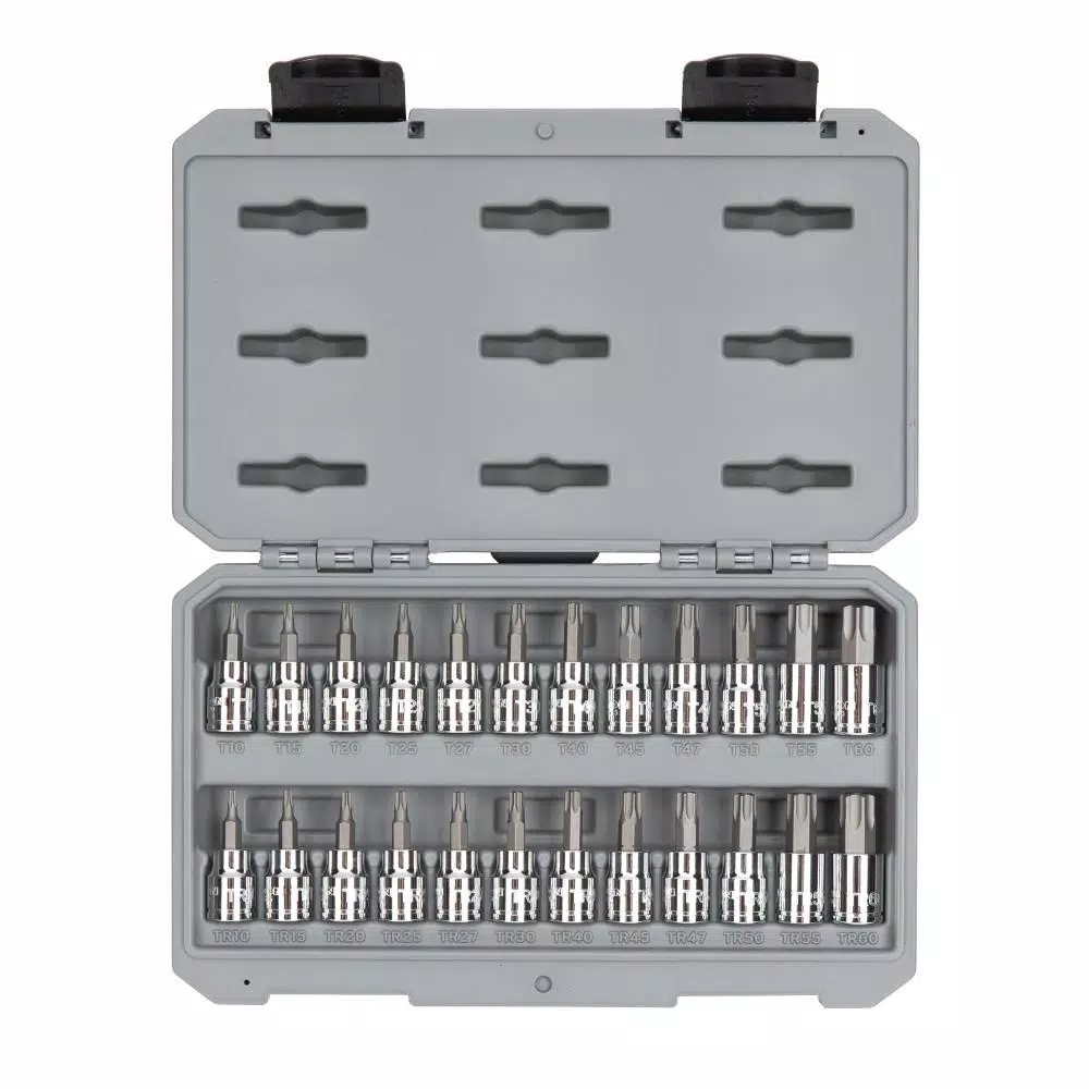 TEKTON 3/8 in. Drive Torx and Tamper-Resistant Torx Bit Socket Set (24-Piece) and#8211; XDC Depot