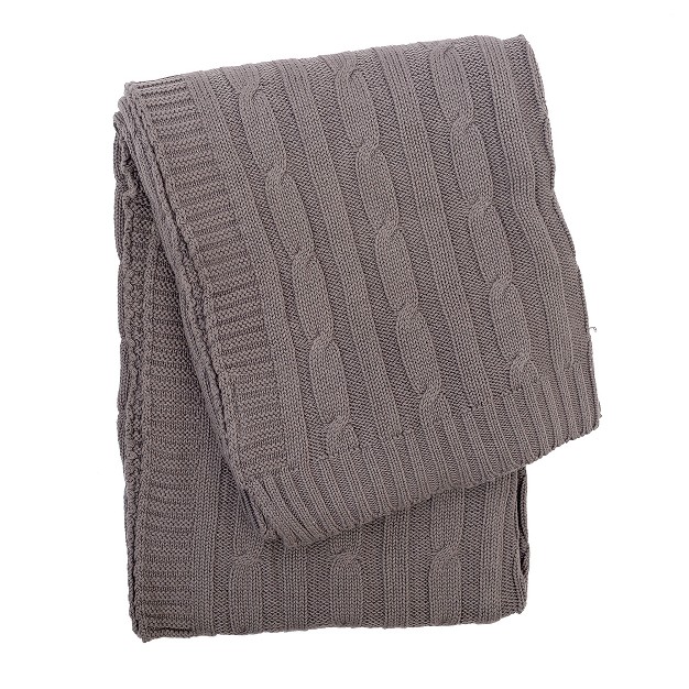 X 60 quot Cable Knit Throw