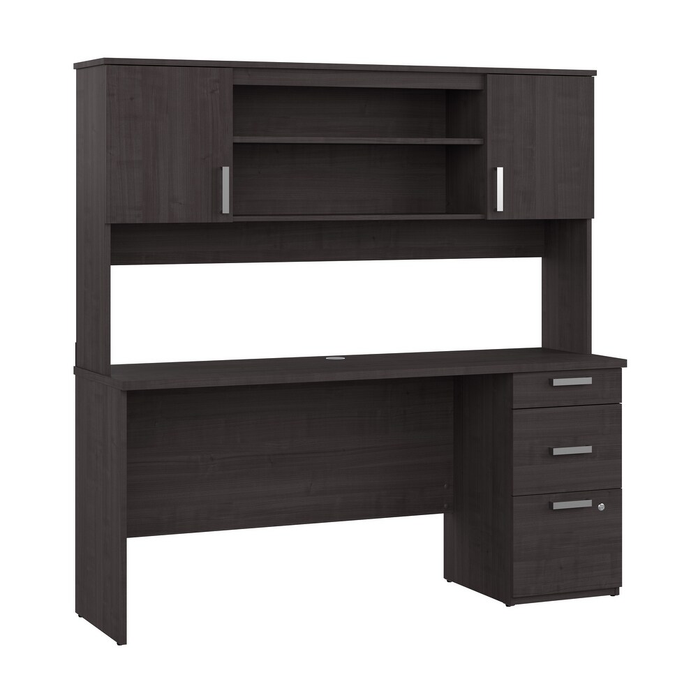 Ridgeley 65W Computer Desk with Hutch by Bestar