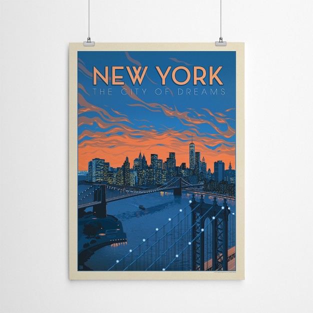 Americanflat Vintage Architecture New York City Of Dreams By Anderson Design Group Poster