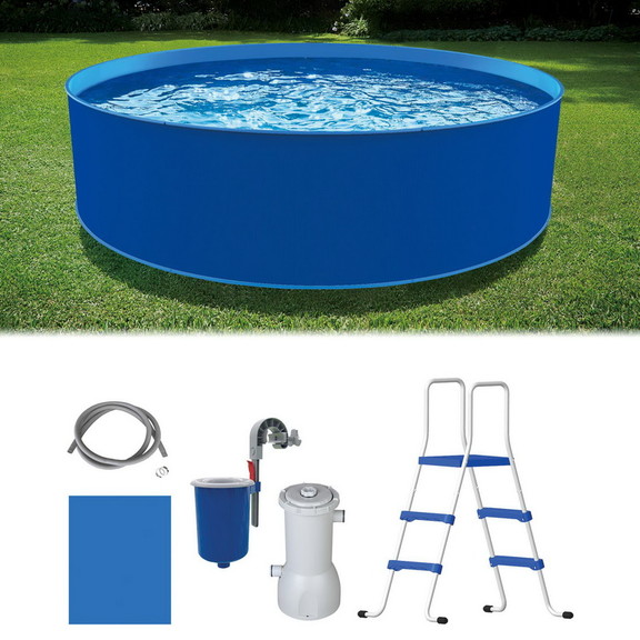 Blue Wave NB19784 Cobalt Steel Wall Pool Package  ...