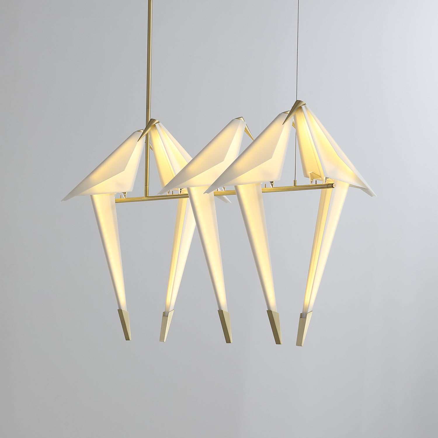 Paper Crane Bird LED Chandelier