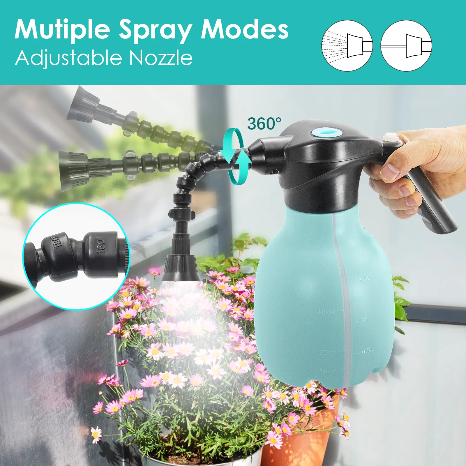 Sylstar 2L Electronic Bottle Battery Agriculture Electric Powered Operated Supplier Pump Garden Sprayer For Spray