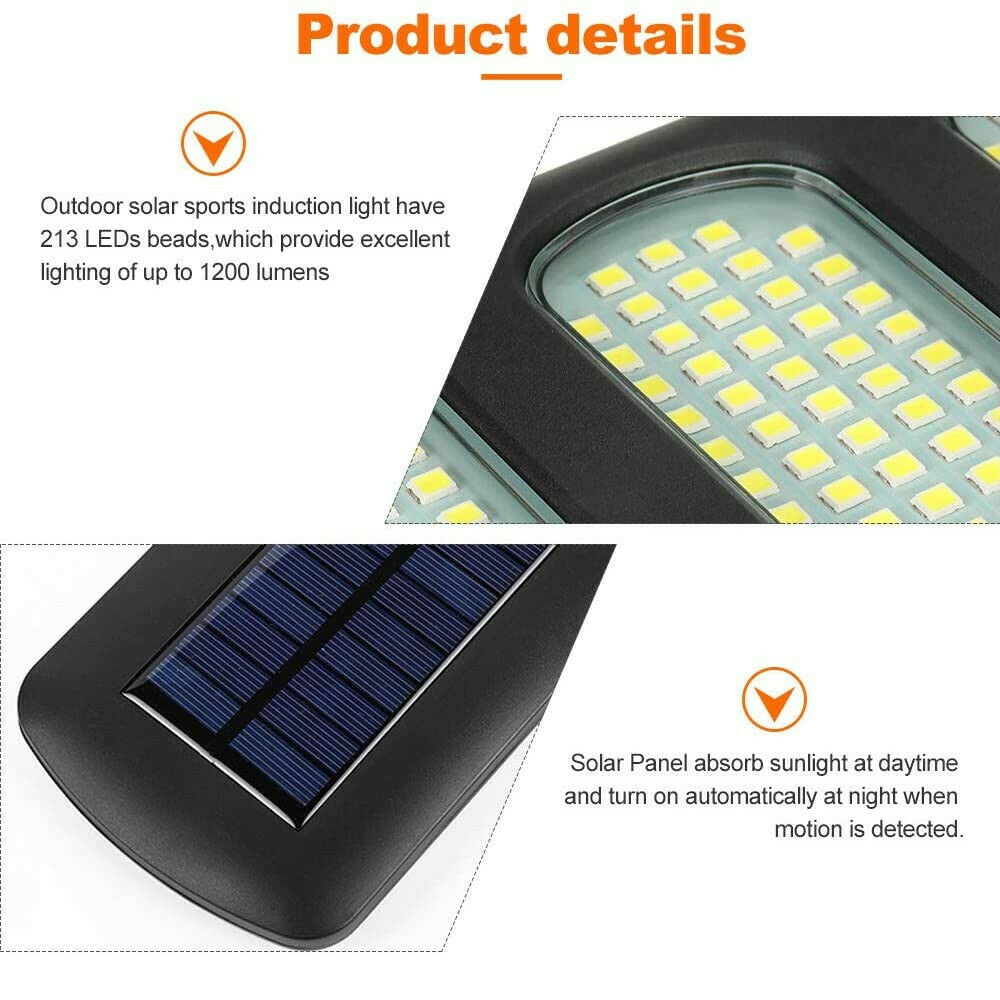 Solar Lights Outdoor， Super Bright LED Solar Powered Street Lights Motion Sensor Wall Lamp Super Bright Outdoor Security Solar Wall Lamp Waterproof Security Light for Outside Wall， Garden