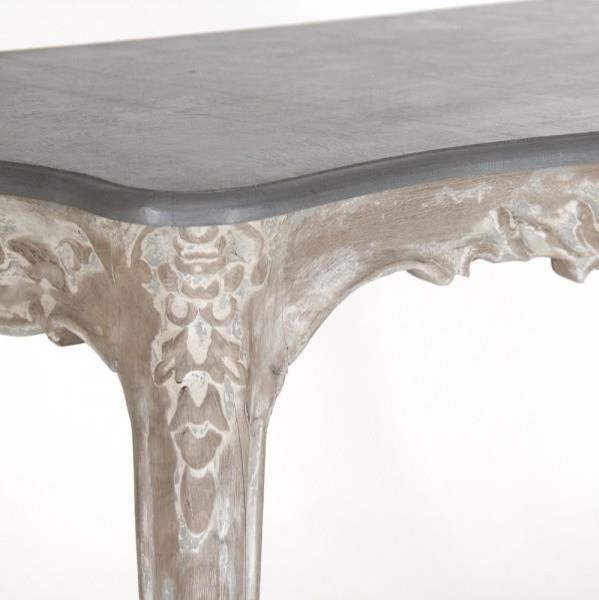 Table Console REUBEN Charcoal Oak Elm   French Country   Console Tables   by EuroLuxHome  Houzz