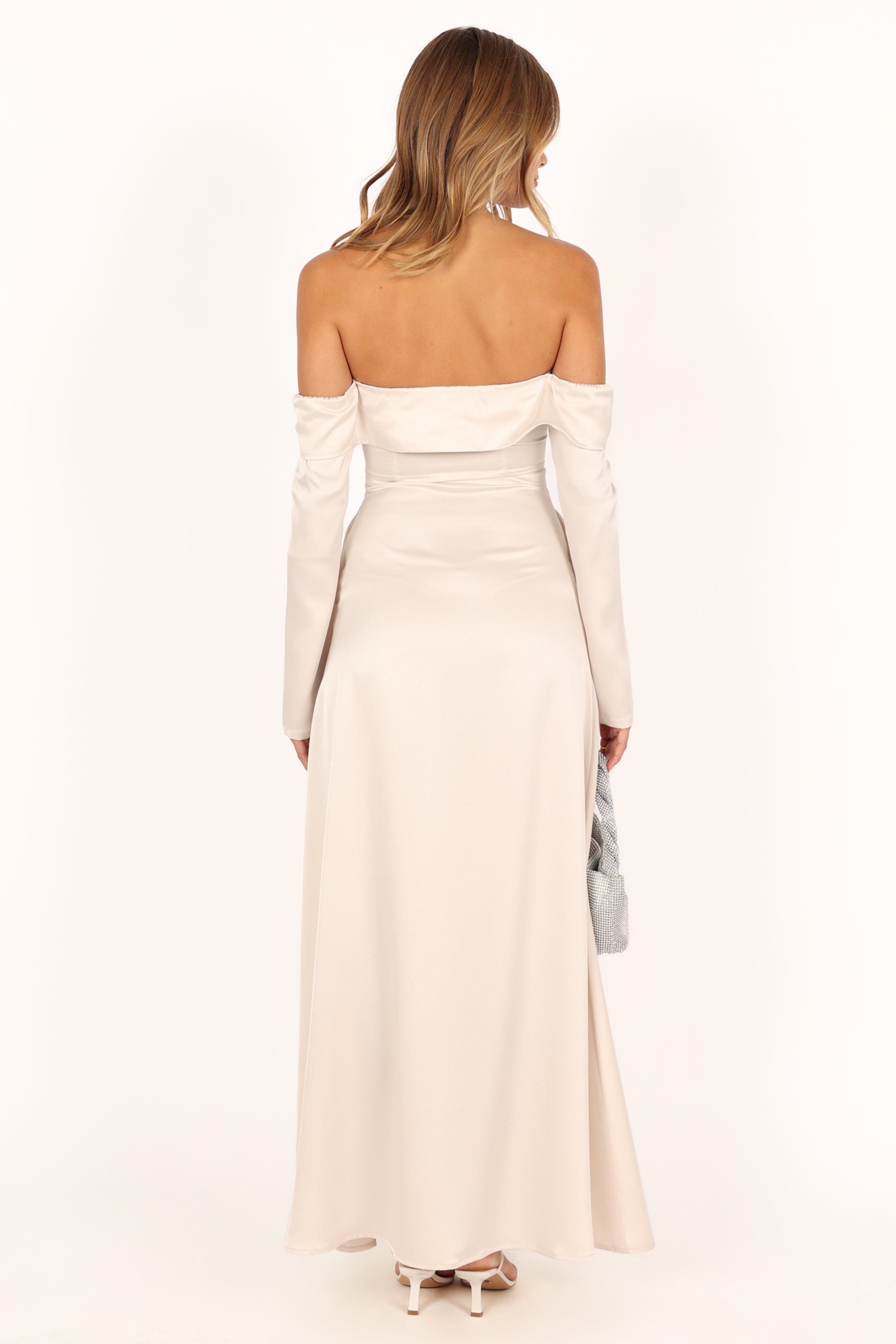 Gigi Off Shoulder Maxi Dress - Cream