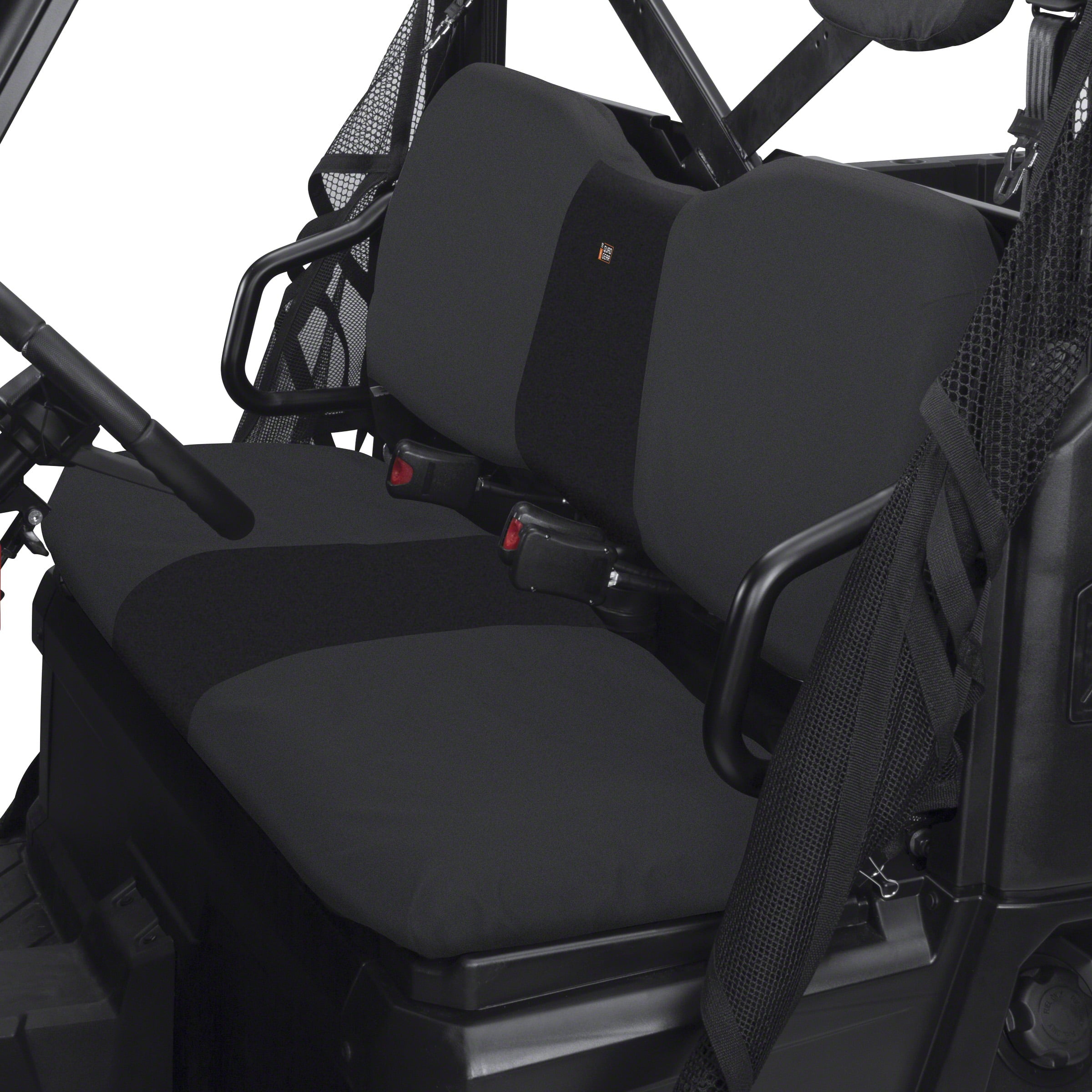 Classic Accessories QuadGear UTV Bench Seat Cover， Fits Polaris® Ranger Full Size， 800， 6x6 800， Diesel (2015 models and older)， Black