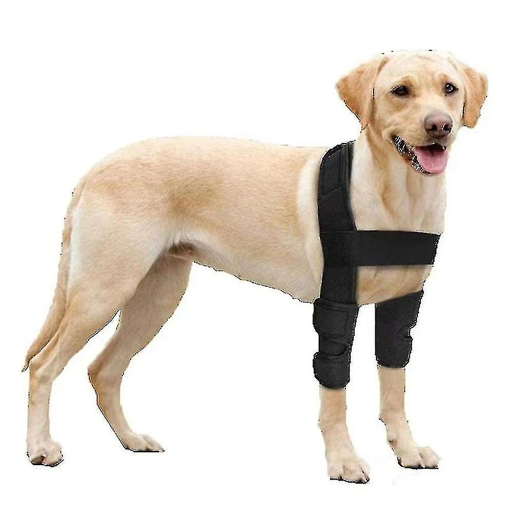 Dog Front Leg Hock Braces Elbow Protector Canine Wrap Protects Wounds Heal And Sprains Support L