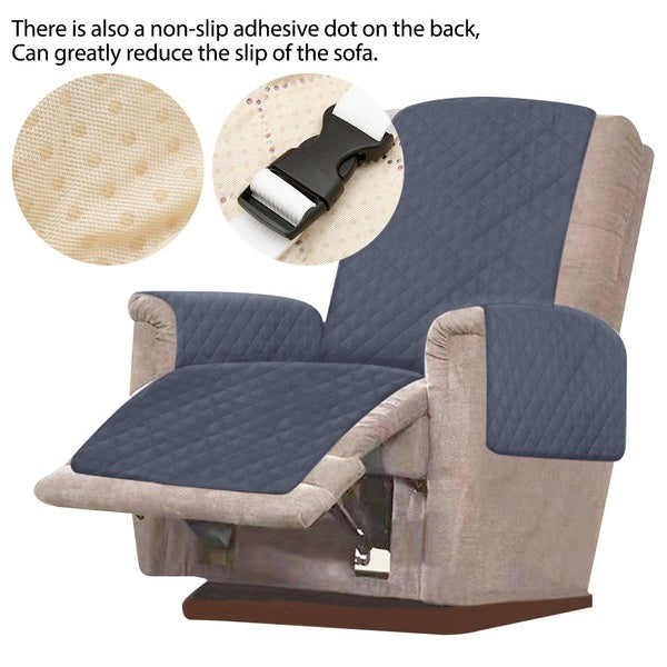 Durable Recliner Chair Slipcovers Couch Cover Chair Pet Kid Mat Furniture Protector Washable Removable Armrest Slipcover