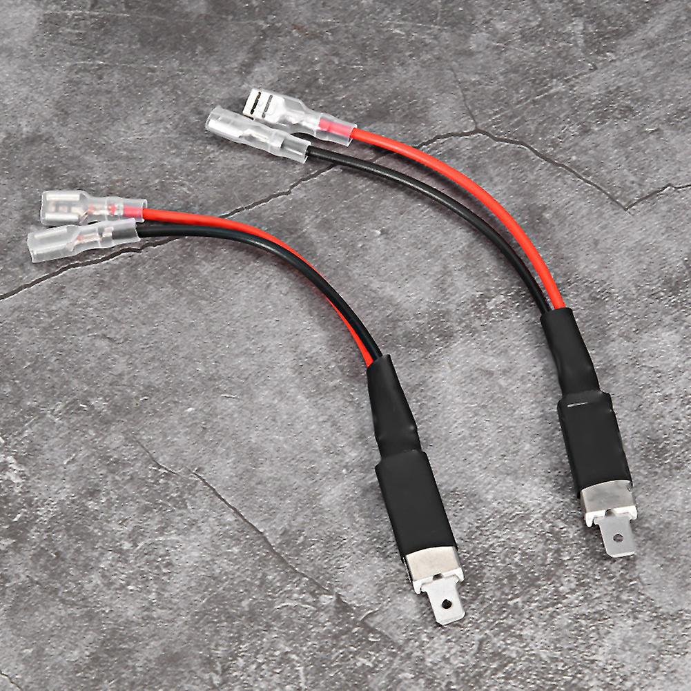 2pcs H1 Led Single Conversion Wiring Connector Cable Holder Adapter For Hid Headlight Bulbs