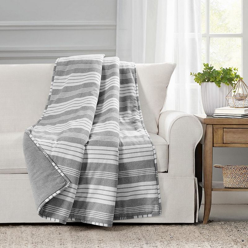 Lush Decor Farmhouse Yarn Dyed Stripe Throw