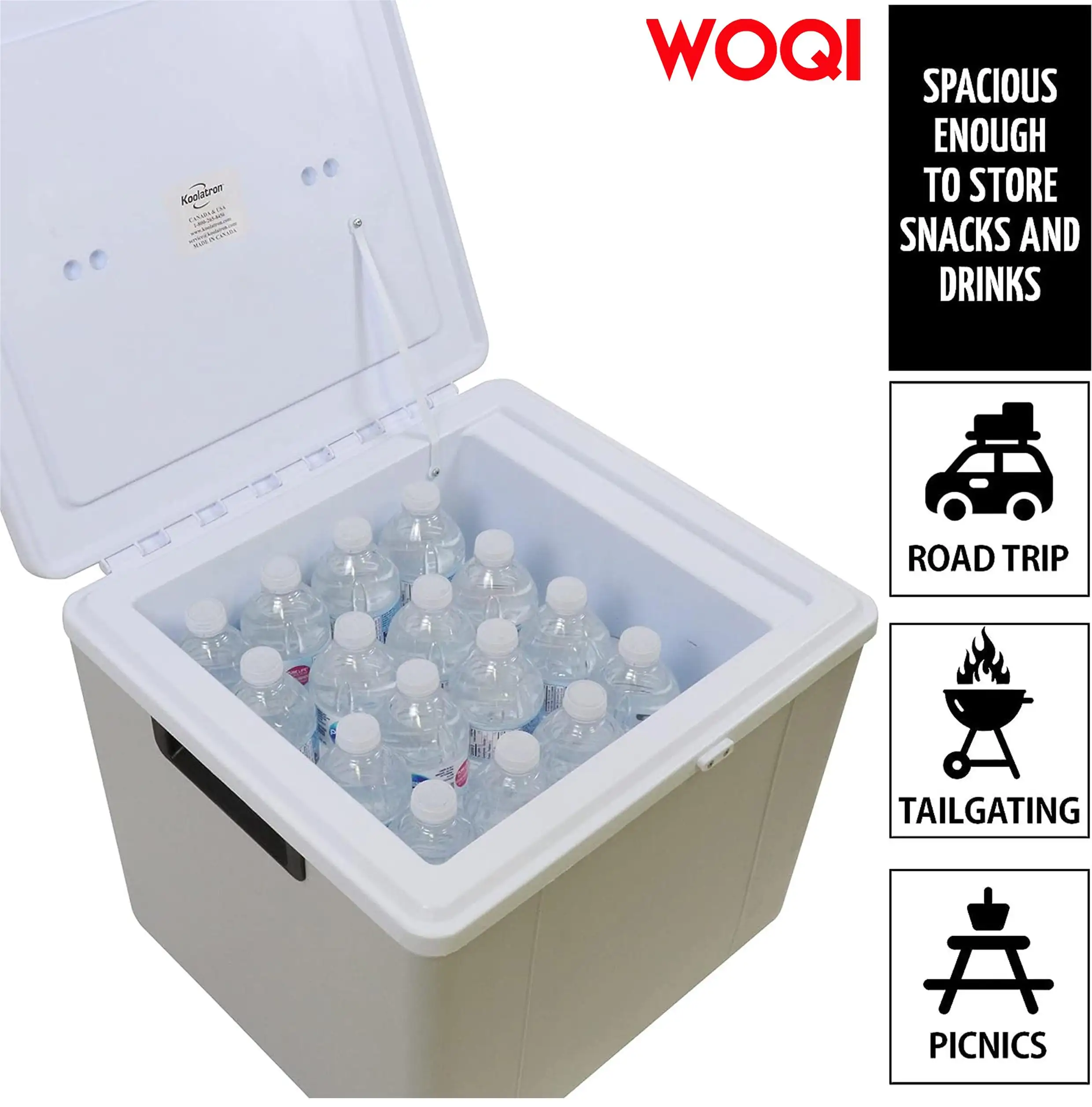 WOQI electric portable cooler  car cooler/heater   used for camping  travel  road transportation trucks