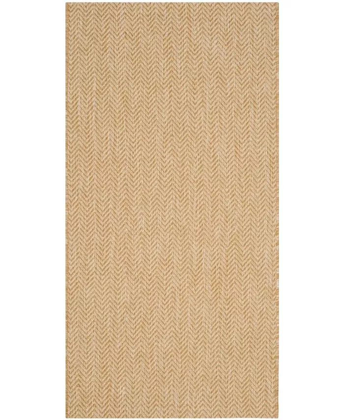 Safavieh Courtyard CY8022 Natural and Cream 2'7 x 5' Sisal Weave Runner Outdoor Area Rug